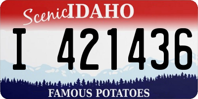 ID license plate I421436