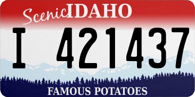 ID license plate I421437