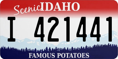 ID license plate I421441