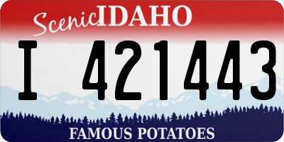 ID license plate I421443