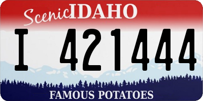 ID license plate I421444