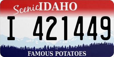 ID license plate I421449