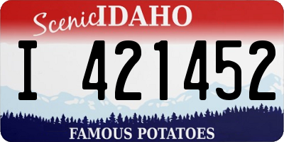 ID license plate I421452