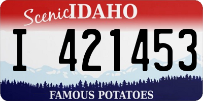 ID license plate I421453