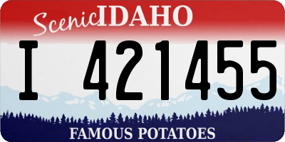ID license plate I421455