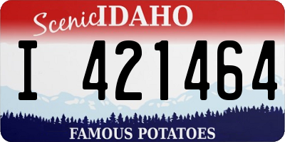 ID license plate I421464