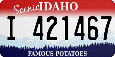 ID license plate I421467