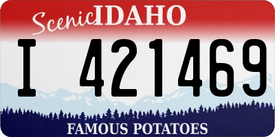 ID license plate I421469