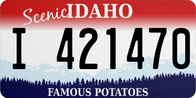 ID license plate I421470