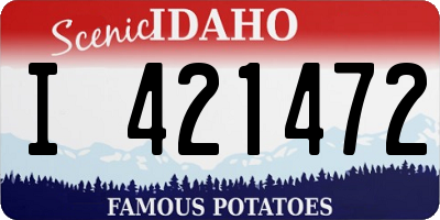 ID license plate I421472
