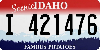 ID license plate I421476
