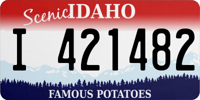 ID license plate I421482
