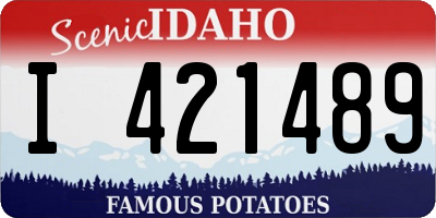 ID license plate I421489