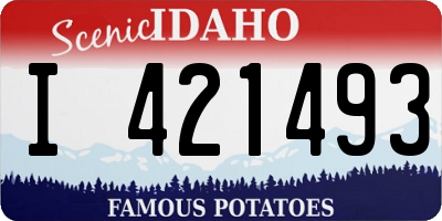 ID license plate I421493