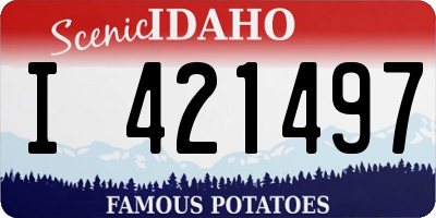 ID license plate I421497