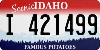 ID license plate I421499