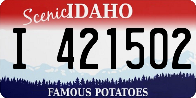 ID license plate I421502