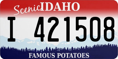 ID license plate I421508