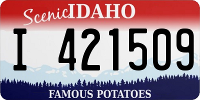 ID license plate I421509