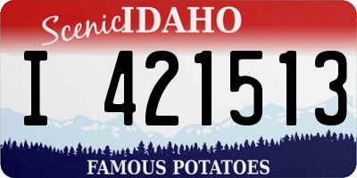 ID license plate I421513