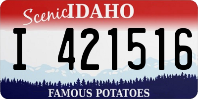 ID license plate I421516
