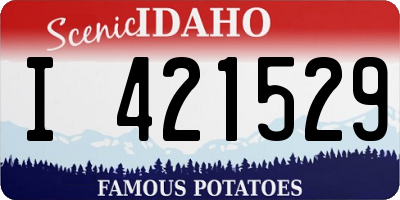 ID license plate I421529