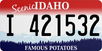 ID license plate I421532