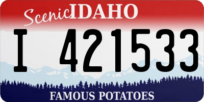 ID license plate I421533