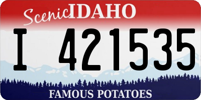 ID license plate I421535