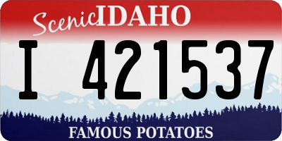 ID license plate I421537