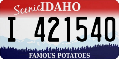 ID license plate I421540