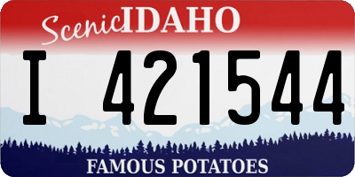 ID license plate I421544