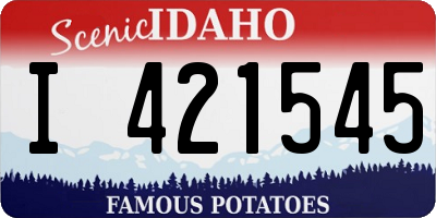 ID license plate I421545