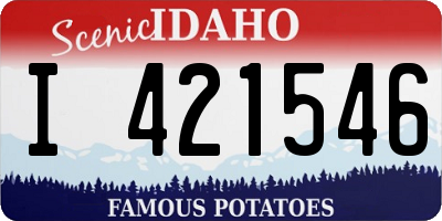 ID license plate I421546