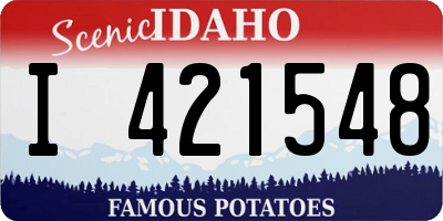 ID license plate I421548