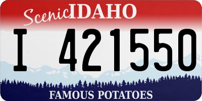ID license plate I421550