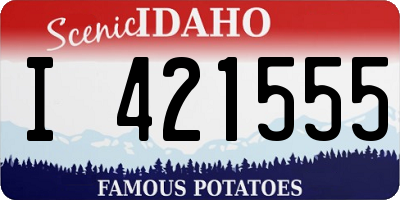 ID license plate I421555