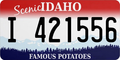 ID license plate I421556