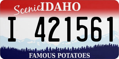 ID license plate I421561