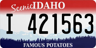 ID license plate I421563