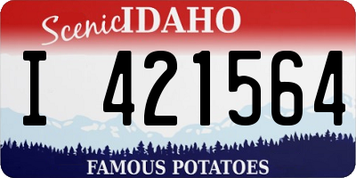 ID license plate I421564