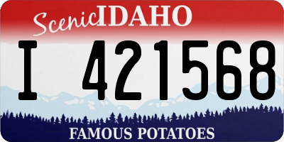 ID license plate I421568