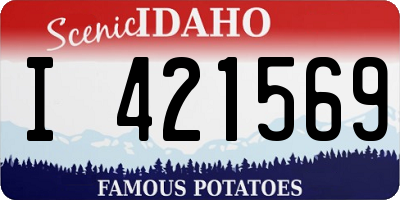 ID license plate I421569
