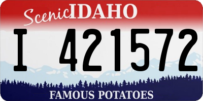 ID license plate I421572