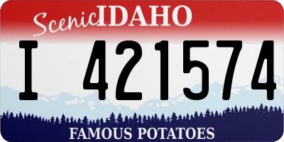ID license plate I421574