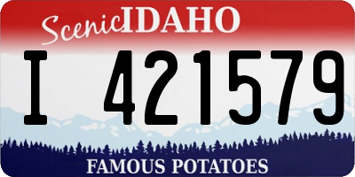 ID license plate I421579
