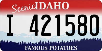 ID license plate I421580