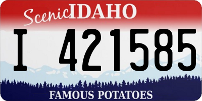 ID license plate I421585