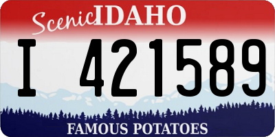 ID license plate I421589