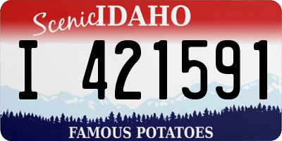 ID license plate I421591